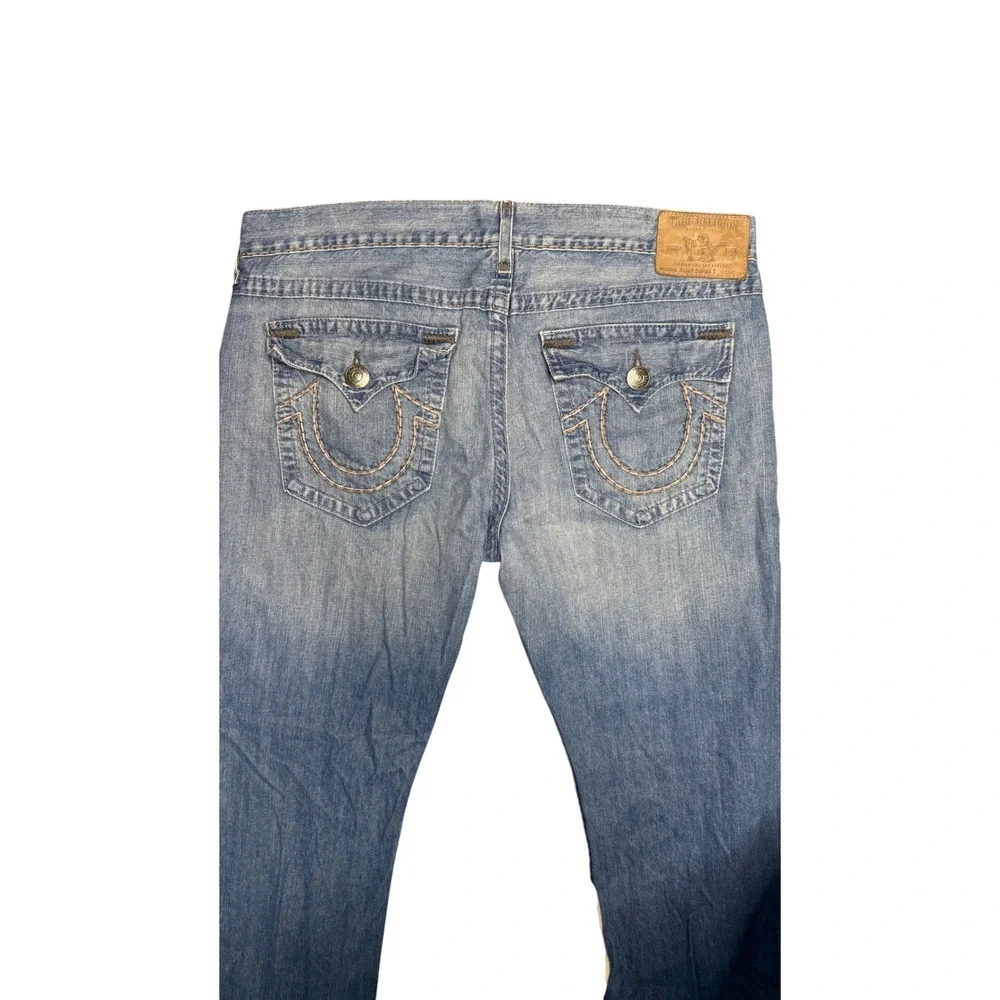 True Religion Brand Jeans‎ Men's Size 42 Blue Wash Bootcut Denim Made in USA